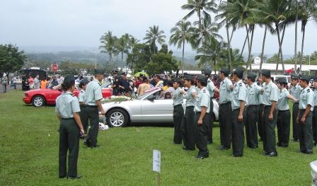 Hilo ROTC in Merrie Monarch parade